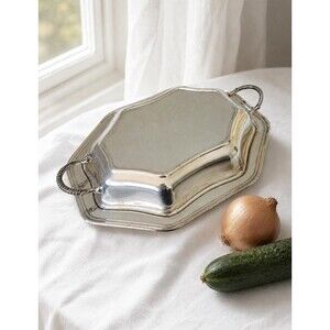 Vintage Viking Plate Silverplate Covered Serving Dish Made in Canada 12.5”